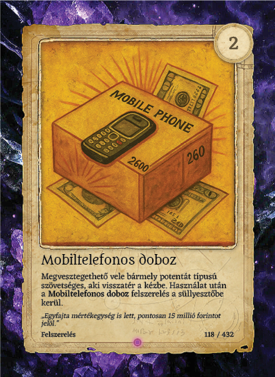 Mobiltelefonos doboz