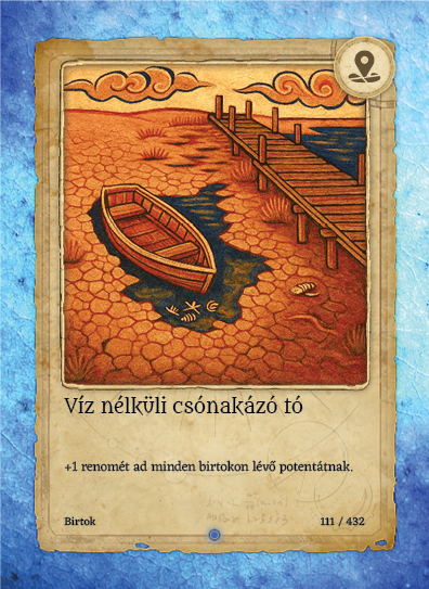 Víz nélküli csónakázó tó