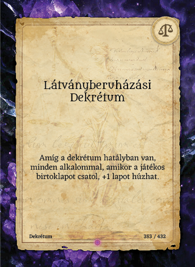 Látványberuházási Dekrétum