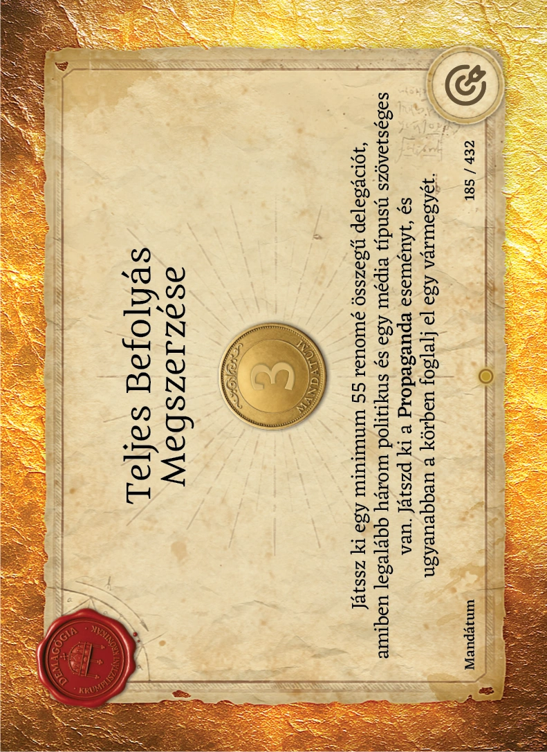 Teljes Befolyás Megszerzése