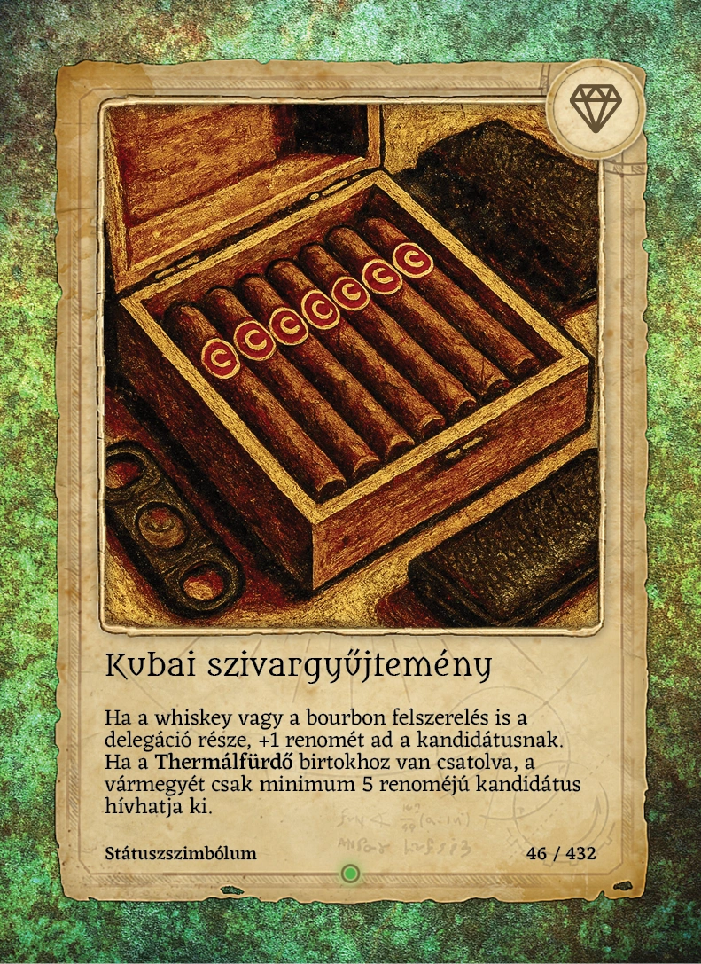 Kubai szivargyűjtemény