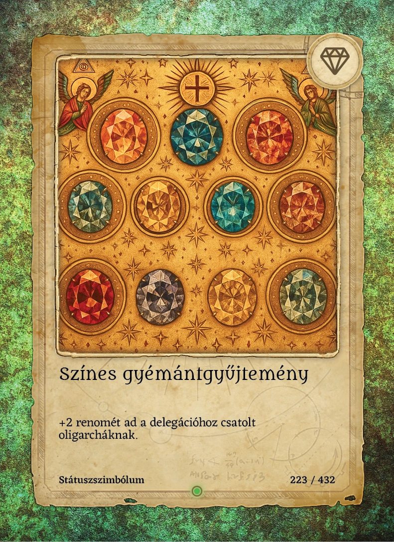 Színes gyémántgyűjtemény