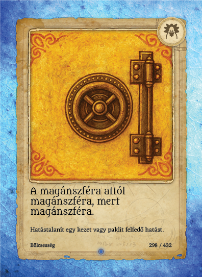 A magánszféra attól magánszféra, mert magánszféra.