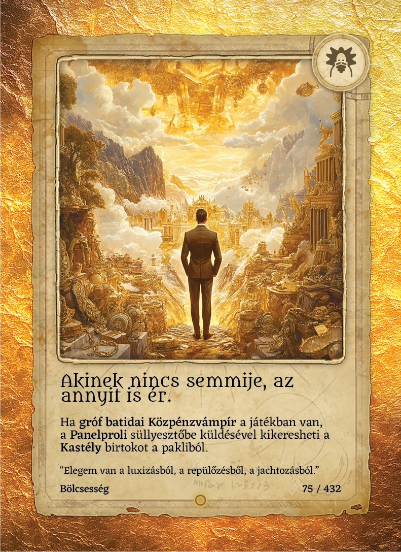 Akinek nincs semmije, az annyit is ér.