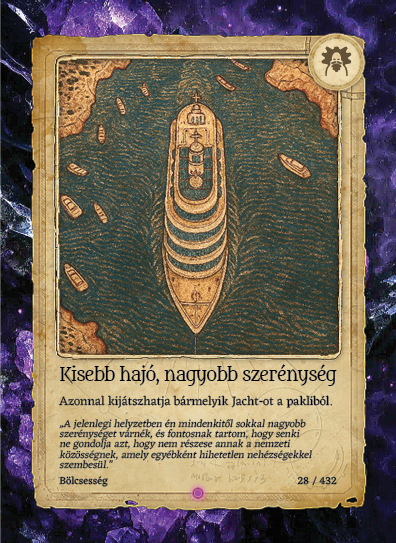 Kisebb hajó, nagyobb szerénység