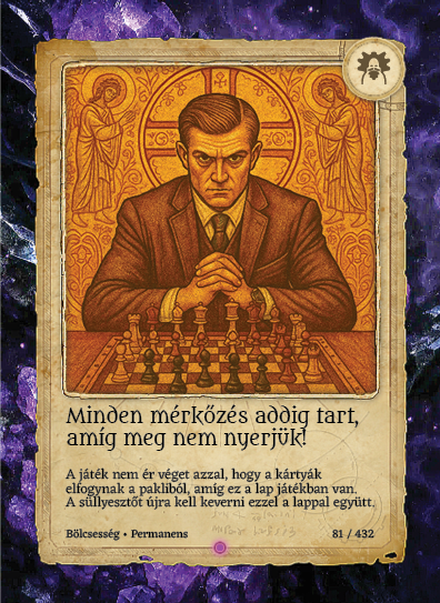 Minden mérkőzés addig tart, amíg meg nem nyerjük!