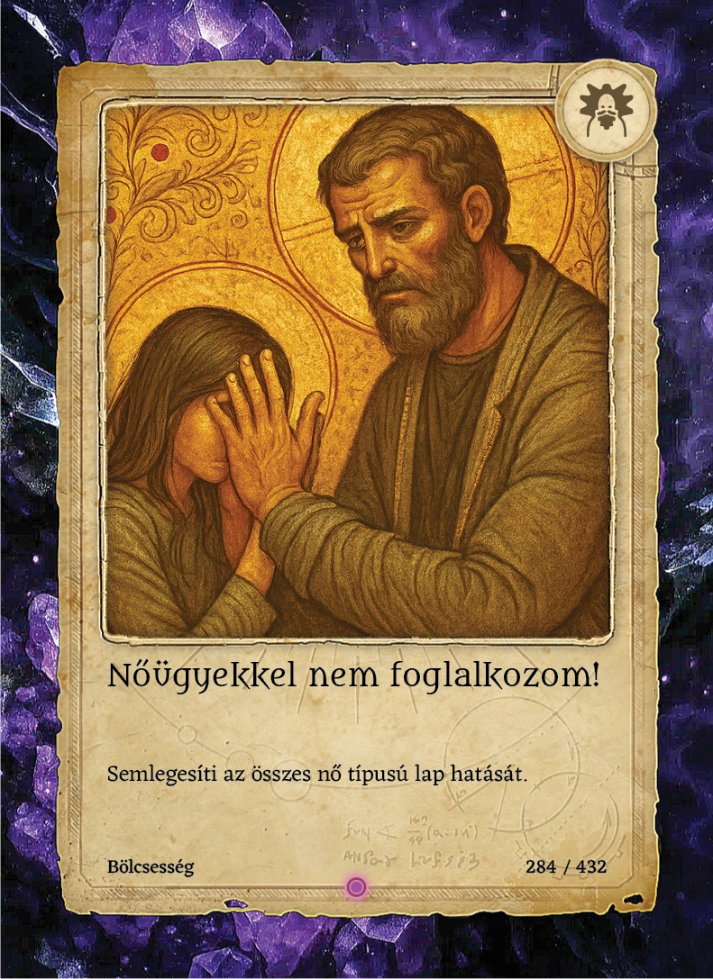 Nőügyekkel nem foglalkozom!