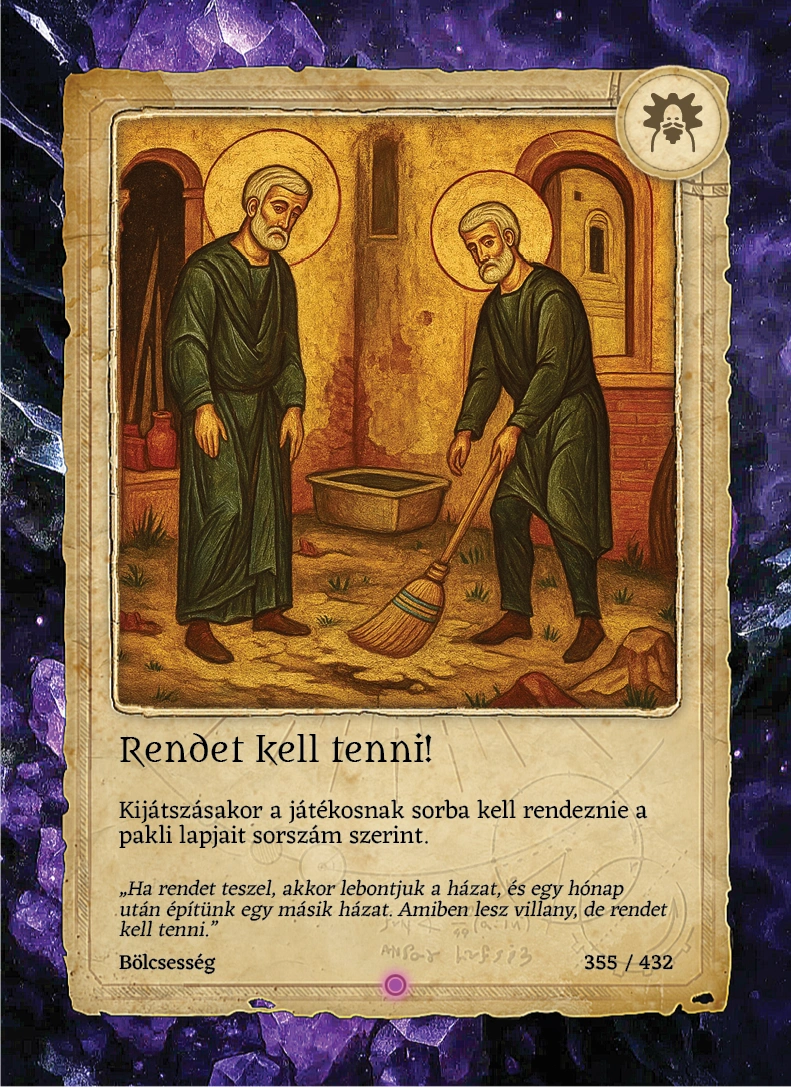 Rendet kell tenni!